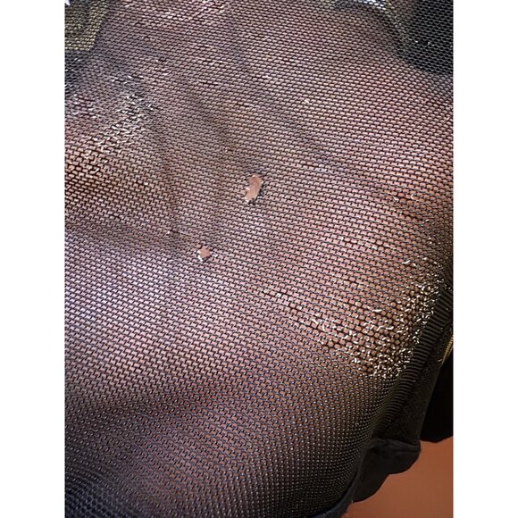 Victoria Secret vintage Bodysuit Black Micro Mesh Embroidery Swimwear  Open Back - Picture 16 of 16